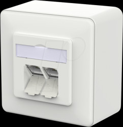 130E380027-I E-DAT Modul Cat.6a LSA++ 2 Port AP traffic white