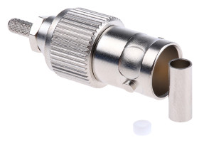 Złącze koncentryczne Montaż na kablu Żeński 75Ω typ złącza Złącze BNC 0 to 4GHz Połączenie zagniatane typ kabla RG179