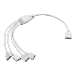 Rozgałeźnik RGBW 1na4 LED 5 pin na kablu do taśm LED