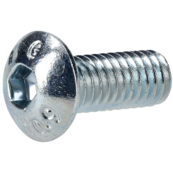 R-TECH 337336 M4 X 10 Hex Socket Button Screws Steel BZP - Pack Of 100