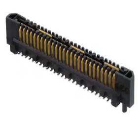 Gniazdo PCB 52 -pinowe 2 -rzędowe raster: 0.8mm Złącze karty Mezzanine Montaż na krawędzi