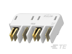 Złącze samochodowe 4-pinowe TE Connectivity -rzędowe HERM Lutowane Ostrze i gniazdo