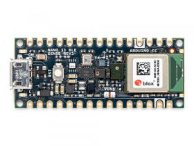 Arduino Nano 33 BLE Sense Rev2 - nRF52840 processor, BLE, AI-enabled, multiple onabord sensors, finger-size, Arduino and Python