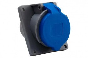 Gniazdo przemysłowe tablicowe skośne 32A 3p 250V/FE/