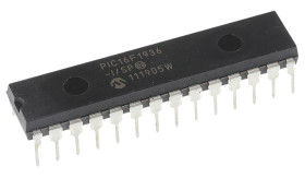 Mikrokontroler Microchip PIC16F1936-I/SP PIC16F1936 SPDIP 28-pinowy Otwór przelotowy PIC 14kB 8 bit 32 MHz, 512 bit RAM
