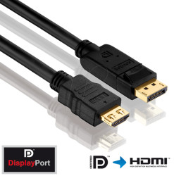 PI5100-020 DisplayPort/HDMI cable - PureInstall series 2.00m