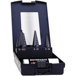 Exact 50118 Quick-helix Drill Bit Set HSS TiAIN Triangular 3-Piece