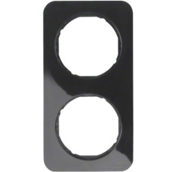 R.1 czarny Ramka 2-krotna połysk 10122145 BERKER