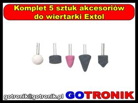 Komplet 5 sztuk akcesoriów do wiertarki Extol