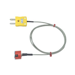Termopara z końcówką magnetyczną K średnica 19.1mm długość 1m -50°C → +250°C Standard Plug RS PRO