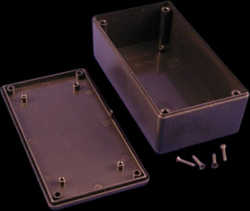 ABS enclosure, (L x W x H) 119 x 66 x 36 mm, black (RAL 9005), IP54, 1591XXCSBK