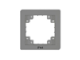 DECO Ramka pośrednia do wyłączników IP44 szary mat 27DRPH KARLIK