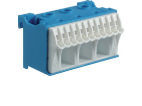Blok samozacisków neutralny niebieski 3x16 +11x4 mm2 szerokość 60mm QuickConnect KN14N HAGER