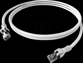 CPP1OWAWAW0020 Cat.6a patch cable, DualBoot, PushPull, S/FTP, white, 2 m