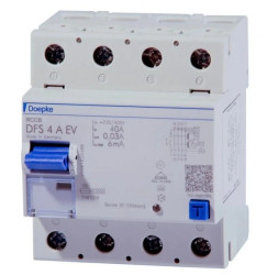 Wyłącznik różnicowoprądowy 4P DFS4 025-4/0,03-AC 72124902