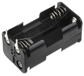 Uchwyt do baterii, x 4, montaż na PCB