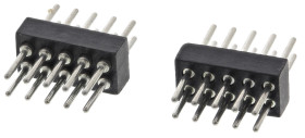 Złącze szpilkowe 10-pinowe 852 raster: 1.27 mm Prosty 2-rzędowe Preci-Dip Otwór przelotowy 150 V Bez osłony