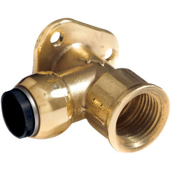 Sealey SBA22BWE SharkBite Brass Wingback Elbow 22mm x 3/4&quot;BSP