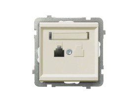 SONATA Gniazdo telefoniczne niezależne ecru GPT-1R/m/27 OSPEL