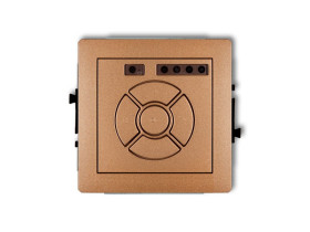 DECO Wyłącznik roletowy (sterowanie lokalne i pilotem sterowanie strefą i podstrefą) złoty metalik 8DSR-4 KARLIK