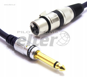 Kabel Jack 6,3mm mono - XLR ĹĽeĹ„ski 1,5m Vitalco