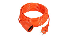 Przedłużacz Ogrodowy 1-Gniazdo Z/U 16A 10M /H05vv-F 3X1,5/ Pomarańczowy Ps-170