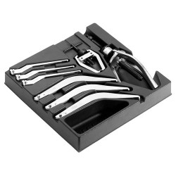 Zestaw narzędzi Facom Ściągacz 3 długie zaciski do chwytu zewnętrznego, ściągacza kompaktowego, haki do chwytu