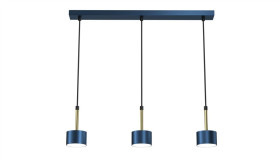Lampa Wisząca Arena Blue/Gold 3Xgx53 Mlp7773 Milagro