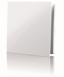 Kratka wentylacyjna z dekoracyjnym panelem wymiennym 160x160 biała MWKLIQWH