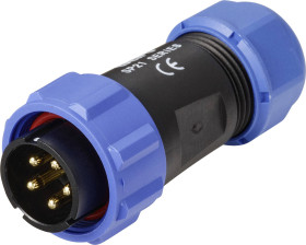 Złącze IP68 seria SP21 Weipu SP2110 / P 5 II, 1 szt.