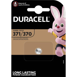 Duracell D371 Silver Oxide Button Cell Battery 370/371 SR920 1.5V - Pack of 1