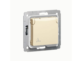 CARIVA Gniazdo pojedyncze z uziemieniem ip44 krem 16A-250V 773728 LEGRAND