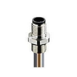 Złącze panelowe 4-polowe męskie M12 do montażu przedniego gwint montażu panelu PG9 +958RSF 4