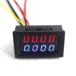 0-200V 10A DC Voltmeter and Ammeter with Shunt - 0.28'' - 4 digits