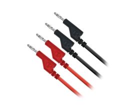 Przewody banan - banan 0,35mm2 1m czerwony + czarny