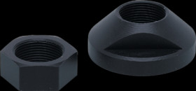 Hexagon nut, M18, W 24 mm, H 10 mm, POM, E19503