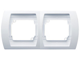 GAZELA Ramka 2 podwójna pozioma biały R-2JH/00 OSPEL
