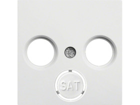 LUMINA Płytka czołowa do gniazd RTV-SAT biała WL6310 HAGER