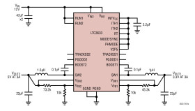 Dual Channel 3A, 15V Monolithic Synchronous Step-Down Regulator