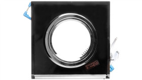 Oprawa Punktowa 1Xled Gx5,3 12V Ip20 Morta Ct-Dsl50-B Szkło Czarna 18510