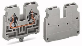 Złączka 2-przewodowa końcowa 2,5mm2 szara 869-331 /100szt./