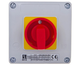 Łącznik krzywkowy 0-1 1P 10A w obudowie SK10-3.8220OB11ZC