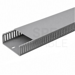 Kanał grzebieniowy 40x25mm samogasnący szary korytko kablowe z pokrywą PV ELETTROCANALI