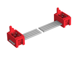 Connection cable, 75 mm, plug angled to plug angled, 0.081 mm², AWG 28, 2205063-1