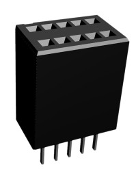 Gniazdo PCB 10 -pinowe 2 -rzędowe raster: 1.27mm typu płytka – płytka Proste Montaż na płytce drukowanej