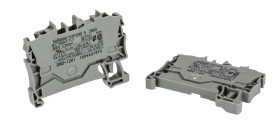 Blok zacisków przelotowych WAGO poziomy: Pojedynczy 22 → 12AWGWciskany zacisk Cage Clamp TOPJOB S, 2002 24A 800 V