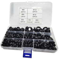 Zestaw przelotek gumowych 260 Sztuk, Przepusty