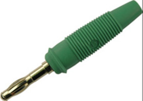 4 mm plug, solder connection, 1.5 mm², CAT O, green, 972518104