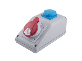 Rozdzielnica R-BOX KOMPAKT 1x16A/5p, 2x2 B.165/2 PAWBOL