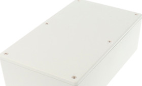 ABS enclosure, (L x W x H) 193 x 112 x 56 mm, light gray (RAL 7035), IP54, 1591XXEGY